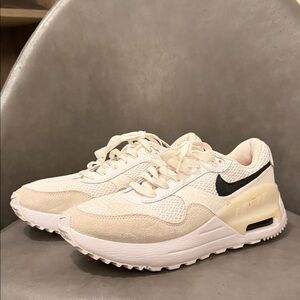 Nike Women's Beige and Black Sneakers